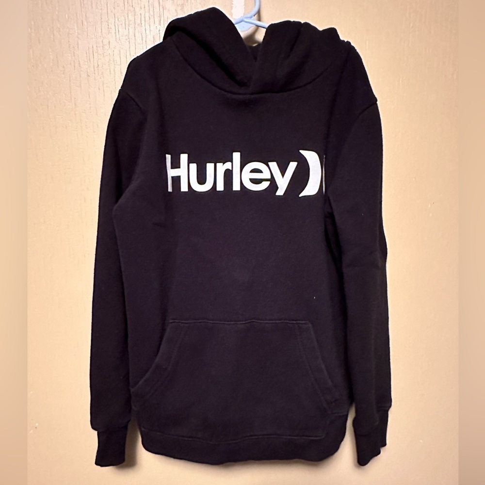 HURLEY One and Only Boy’s Size Medium Black Pullover Hoodie